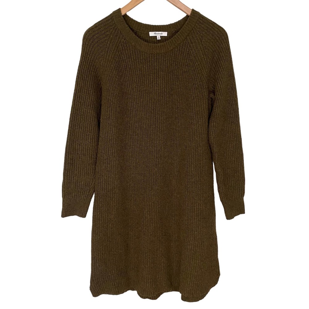 Madewell Curved Hem Sweater Dress Size Medium